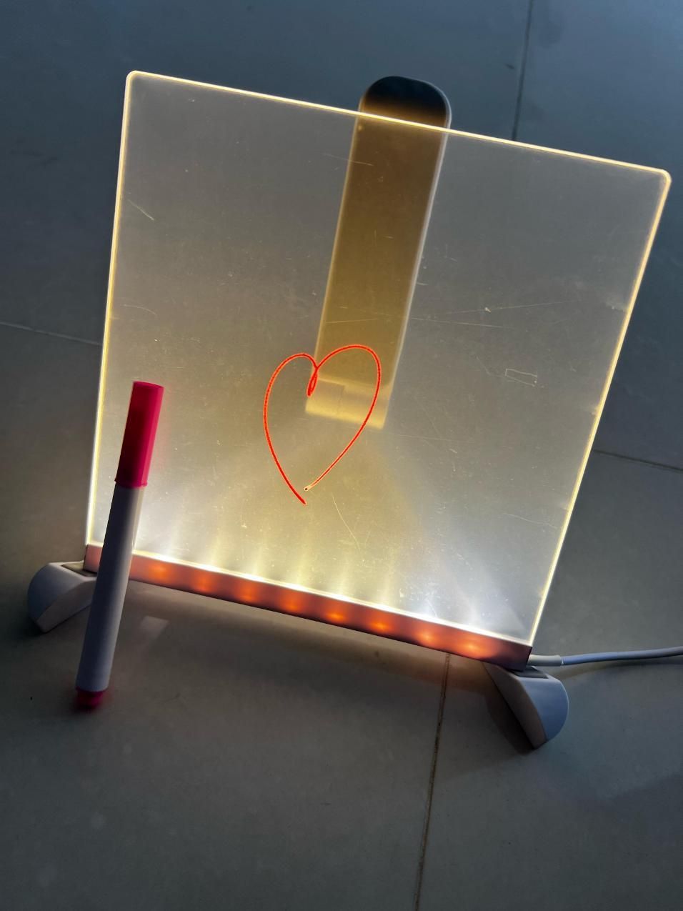 3D LED Acrylic Writing Pad – Glow Message Board & Night Lamp