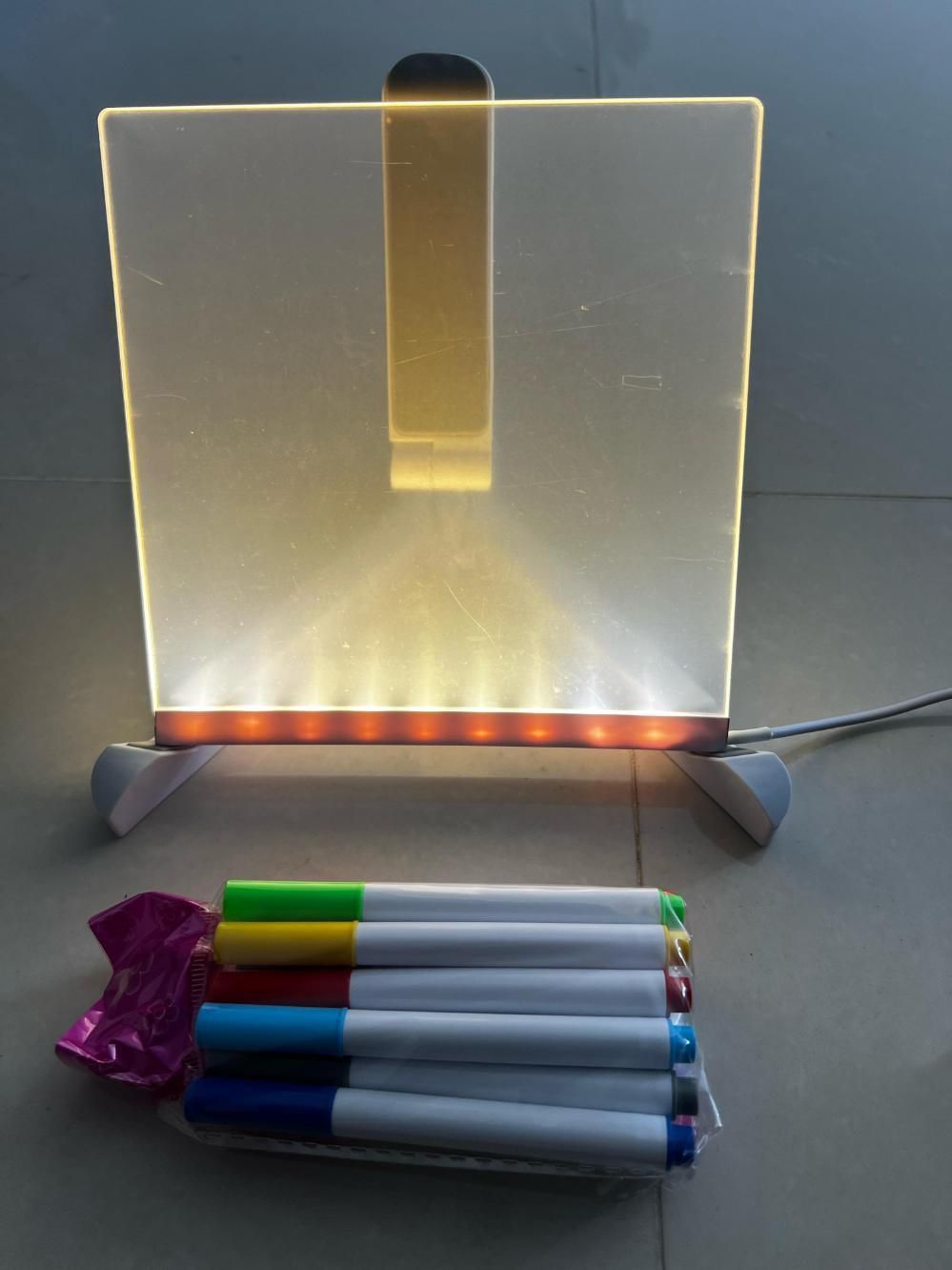 3D LED Acrylic Writing Pad – Glow Message Board & Night Lamp