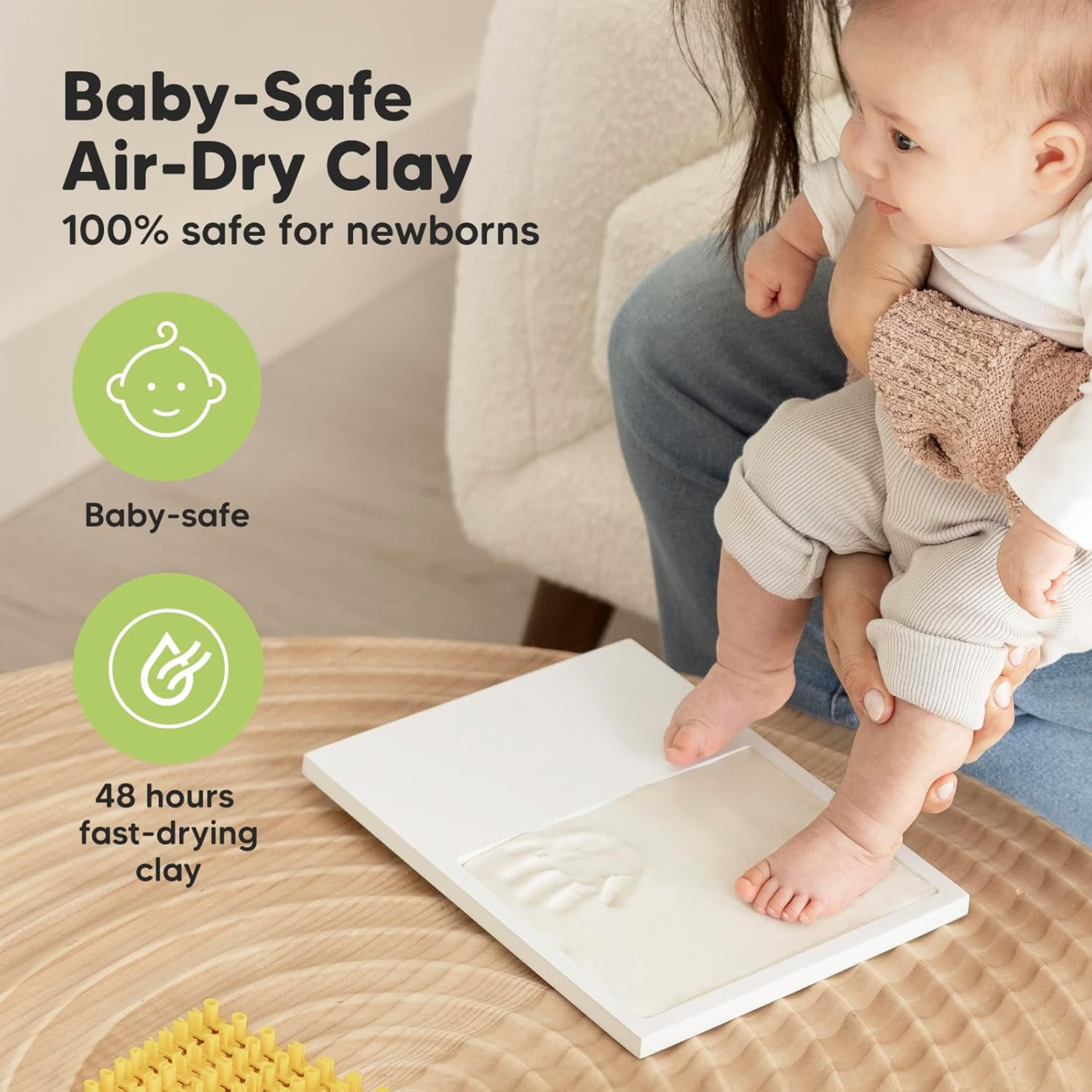 Baby Hand and Footprint Frame Keepsake