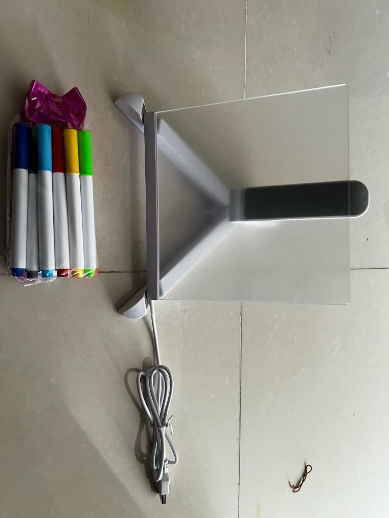 3D LED Acrylic Writing Pad – Glow Message Board & Night Lamp