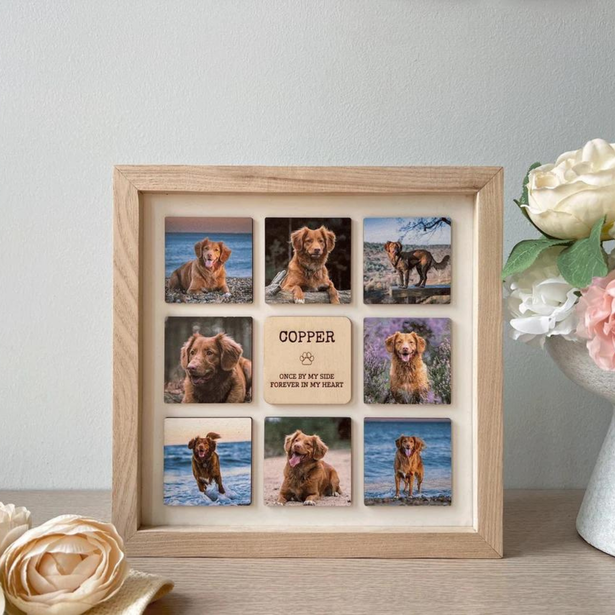 Personalized Pet Memorial  Wooden Frame