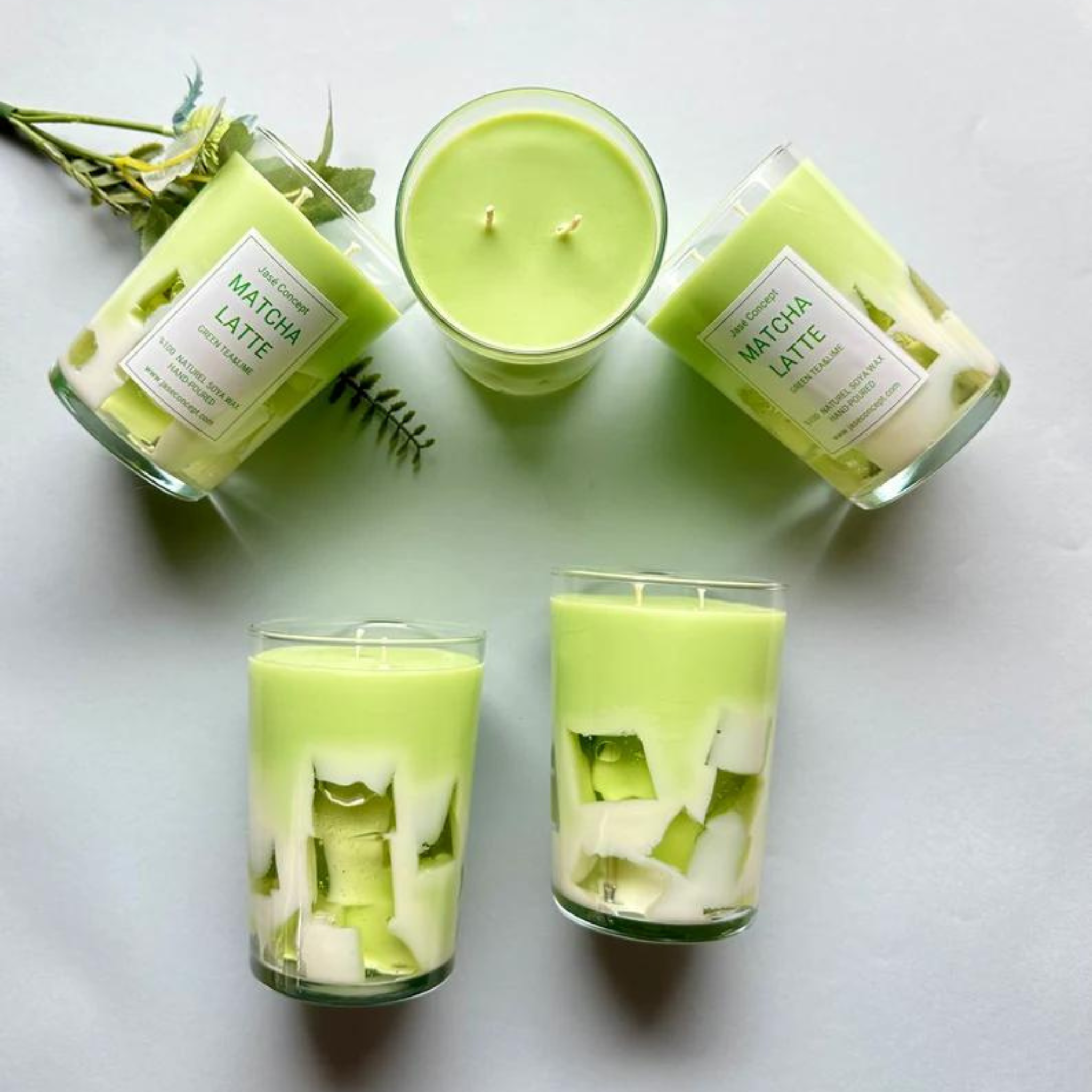 Matcha Latte Candle - 22 oz Lavender Scented