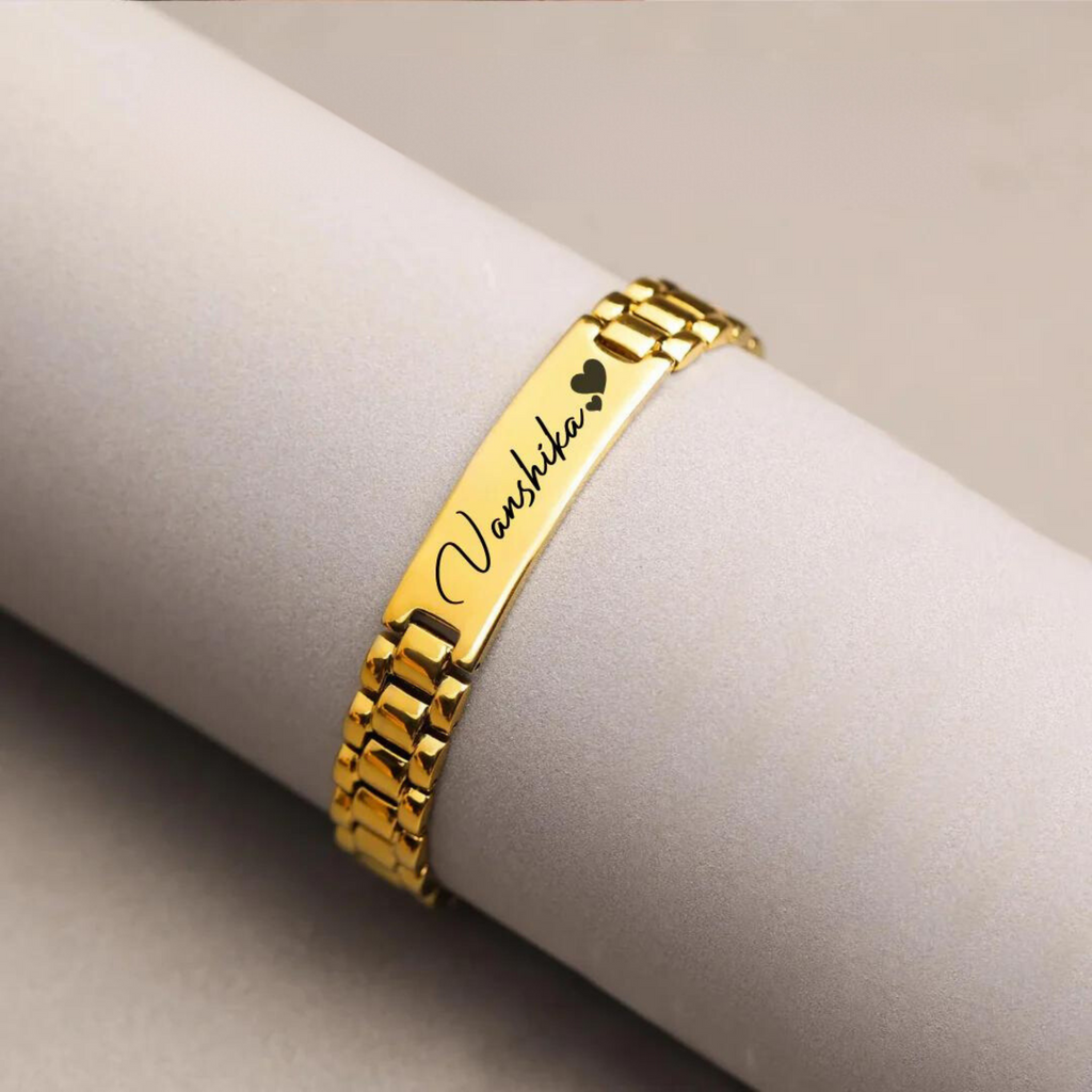 personalised-bracelet-golden
